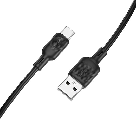 Daten- und Ladekabel USB-A - USB-C Borofone BX113 Lenny, 18W, 1m, Schwarz