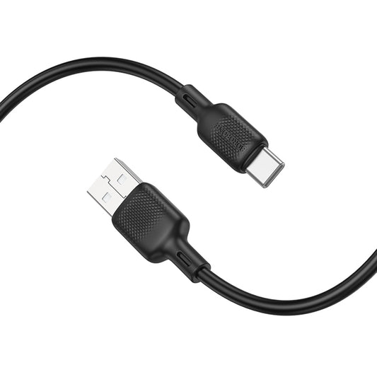 Daten- und Ladekabel USB-A - USB-C Borofone BX113 Lenny, 18W, 2m, Schwarz
