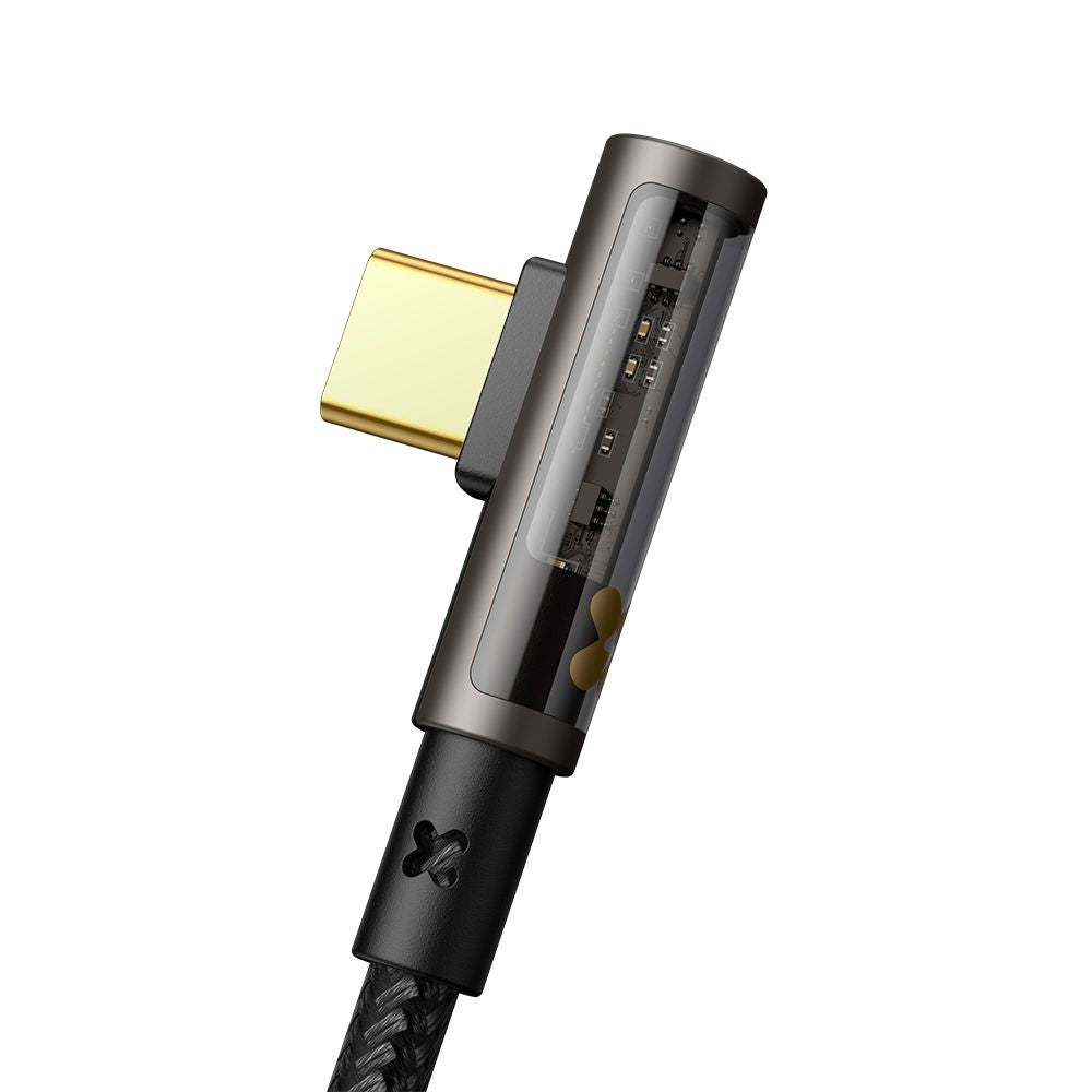 Daten- und Ladekabel USB-A - USB-C McDodo CA-3380 Angled, 100W, 1.2m, Schwarz
