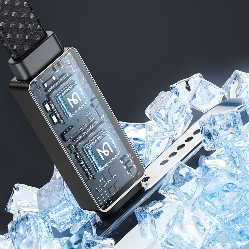 USB-C - Lightning McDodo CA-4960 Rythm Display Daten- und Ladekabel, 36W, 1.2m, Schwarz