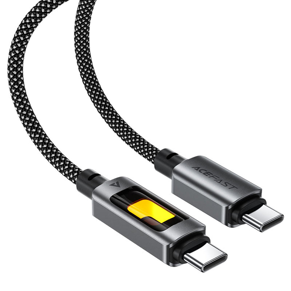 Daten- und Ladekabel USB-C - USB-C Acefast C21-03, 60W, 1.2m, Schwarz