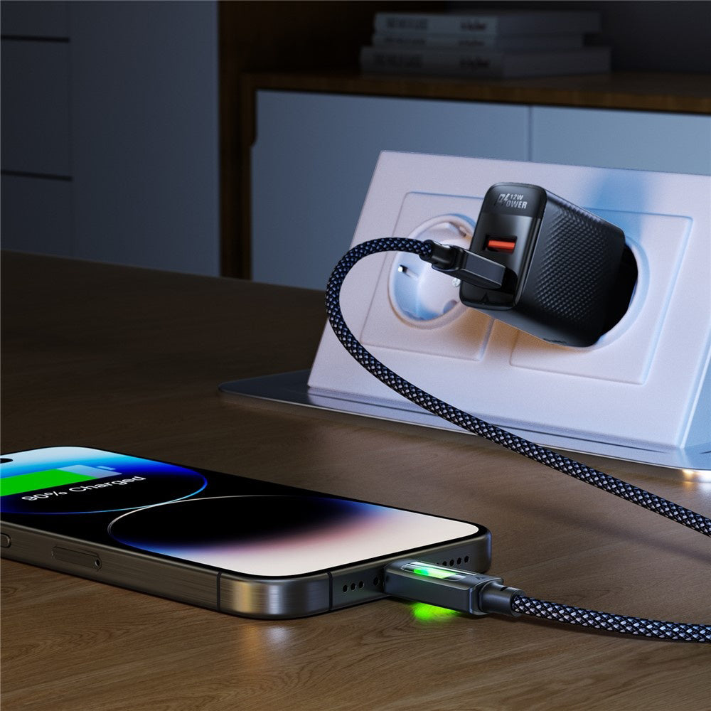 Daten- und Ladekabel USB-C - USB-C Acefast C21-03, 60W, 1.2m, Schwarz