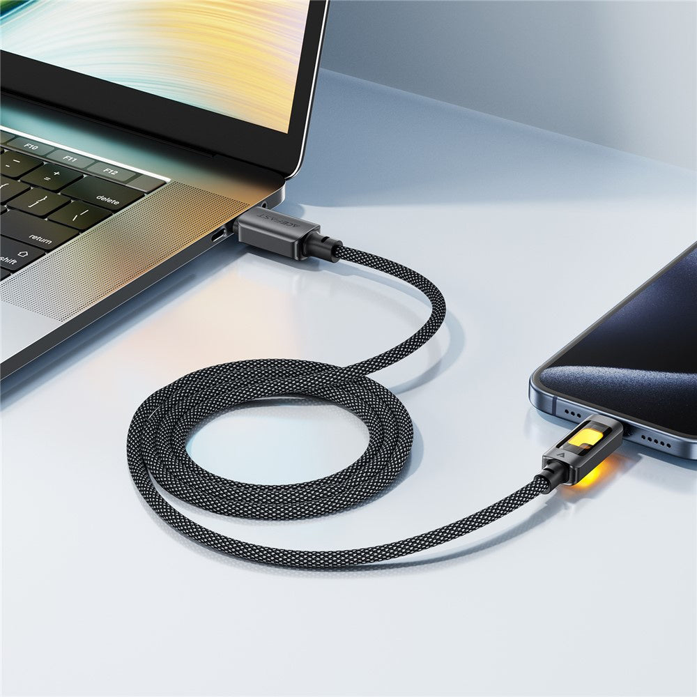 Daten- und Ladekabel USB-C - USB-C Acefast C21-03, 60W, 1.2m, Schwarz