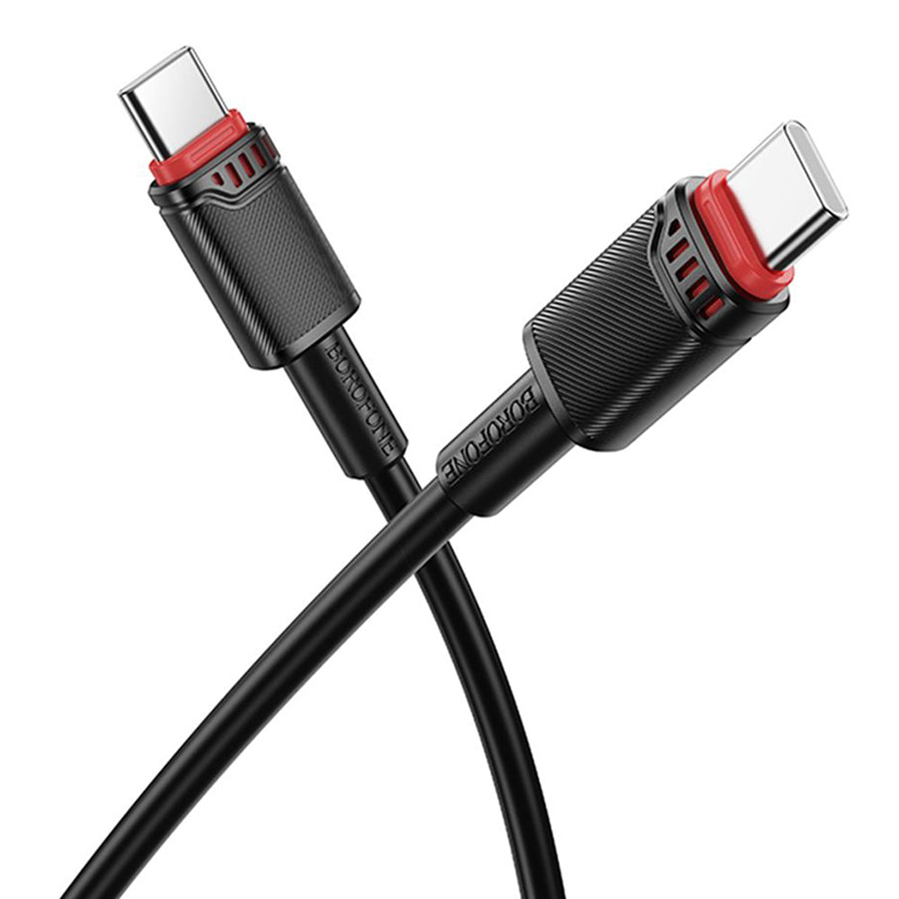 Daten- und Ladekabel USB-C - USB-C Borofone BX110 Beneficio, 60W, 1m, Schwarz