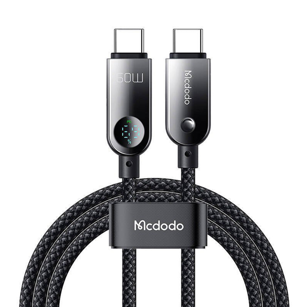 USB-C Daten- und Ladekabel - USB-C McDodo CA-4780 Display, 60W, 1.2m, Schwarz
