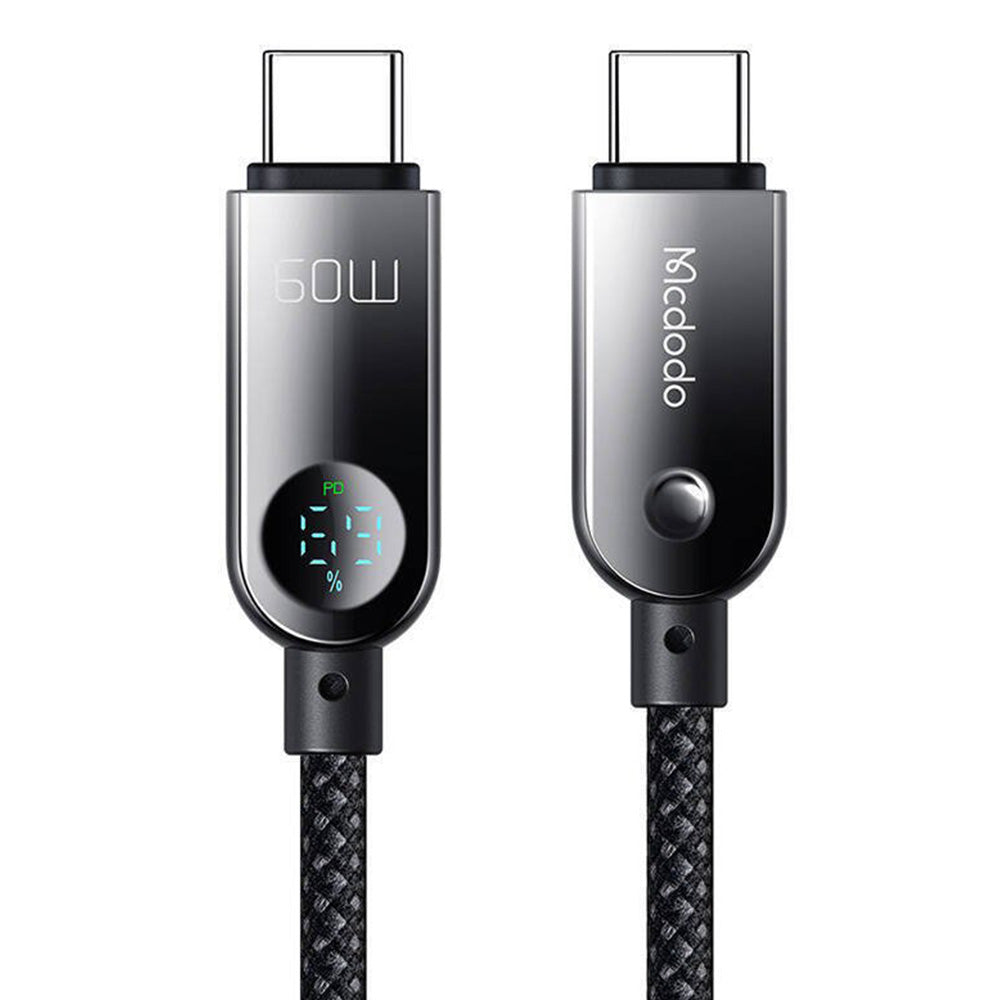USB-C Daten- und Ladekabel - USB-C McDodo CA-4780 Display, 60W, 1.2m, Schwarz