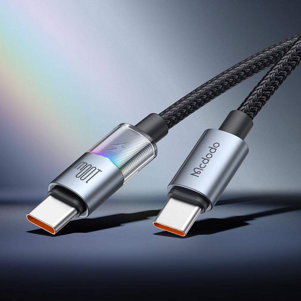 USB-C Daten- und Ladekabel - USB-C McDodo CA-8200 Colorful, 100W, 1.2m, Schwarz