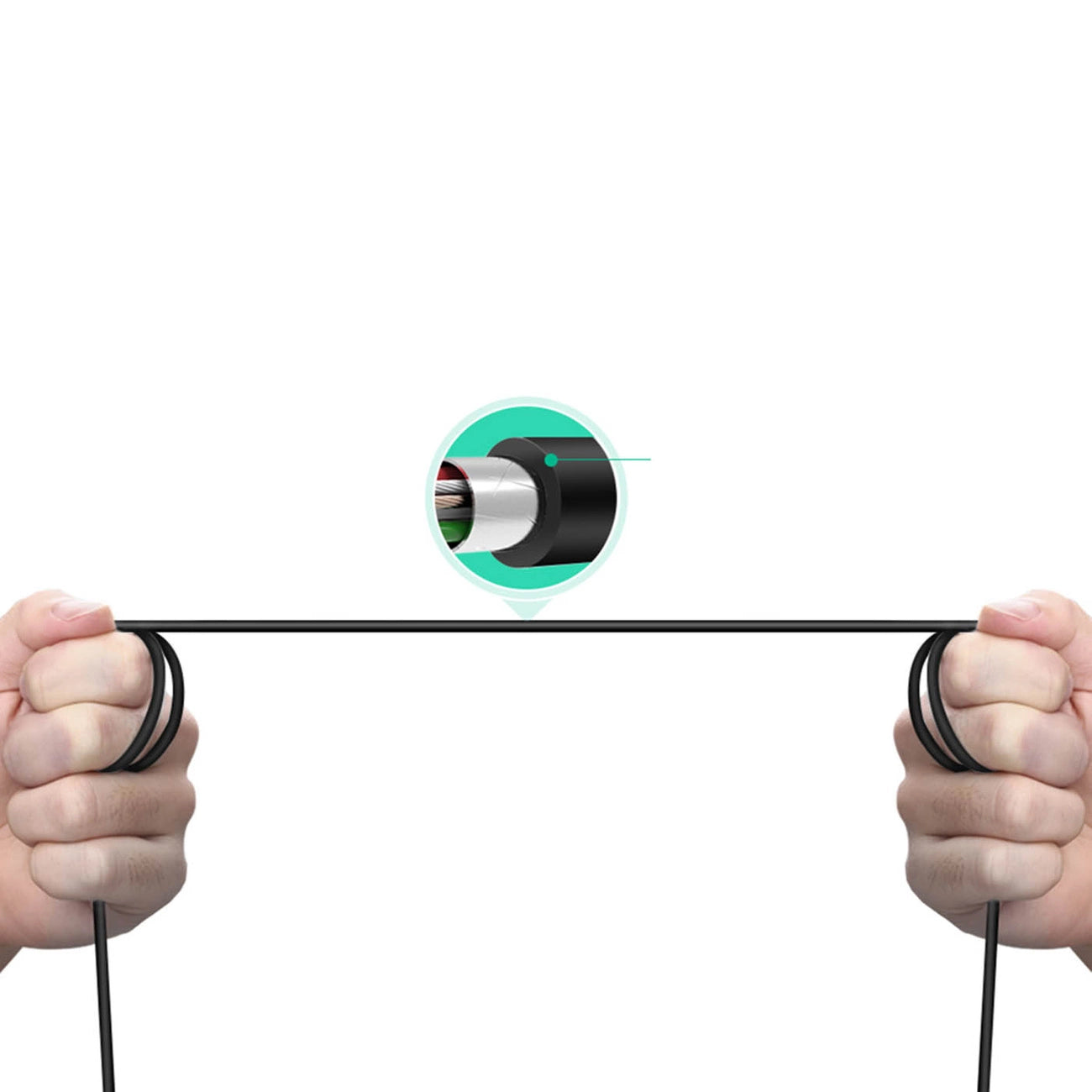 Druckerkabel UGREEN US241, USB-C - USB-B, 2m, Schwarz