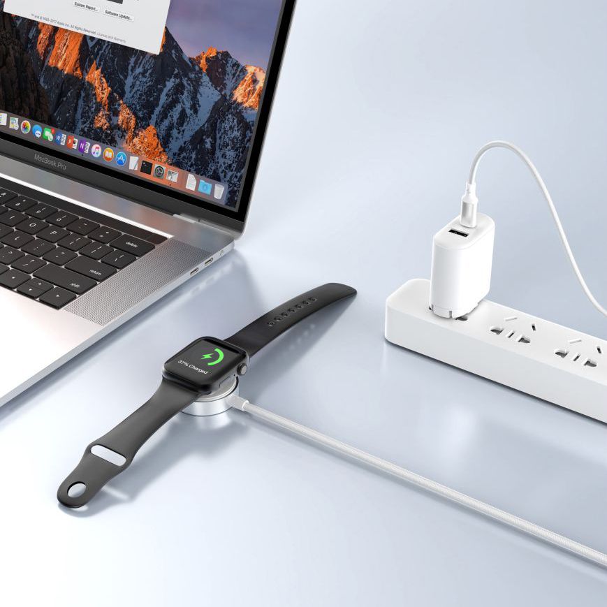 Wireless-Ladegerät Tech-Protect MC02 Ultraboost für Apple Watch Series, USB-A, Weiß