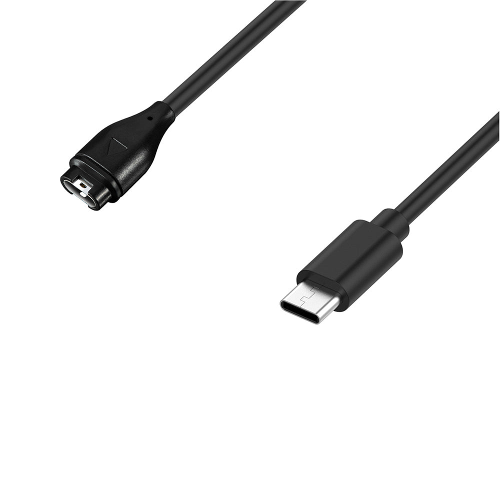 Ladekabel Techsuit TGC2 für Garmin Watch Fenix / vivoactive Serie, USB-C, Schwarz