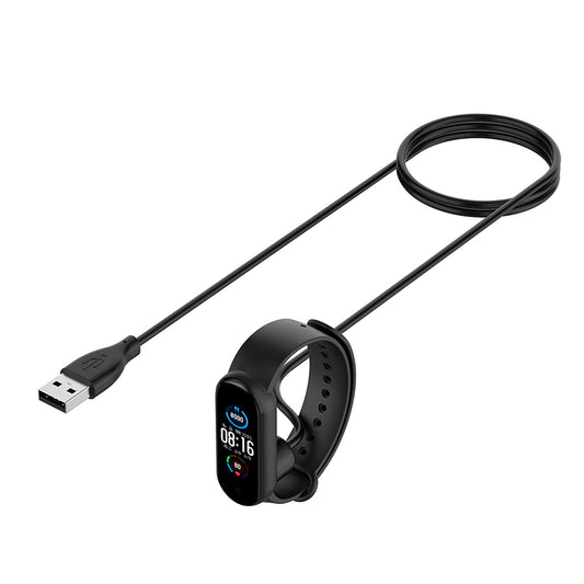 Ladekabel Techsuit TXC1 für Xiaomi Smart Band 7 / 6 / 5, USB-A, Schwarz