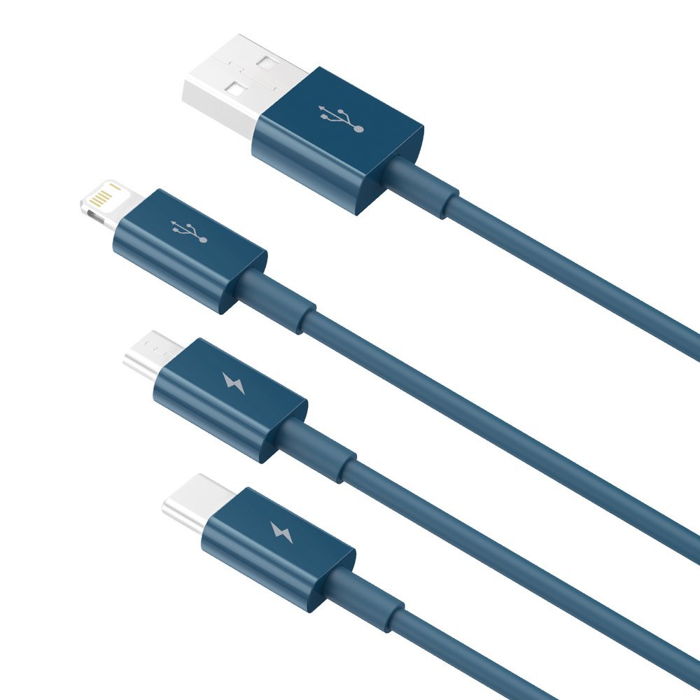 Baseus Superior 3in1 Ladekabel USB-A | 20W 1.5m | Blau