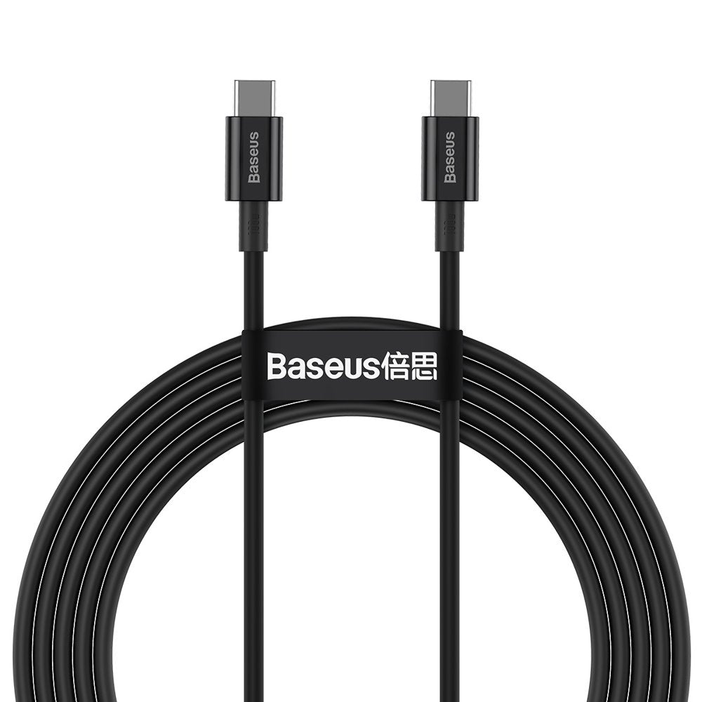 USB-C Daten- und Ladekabel - USB-C Baseus Superior Series, 100W, 2m, Schwarz CATYS-C01