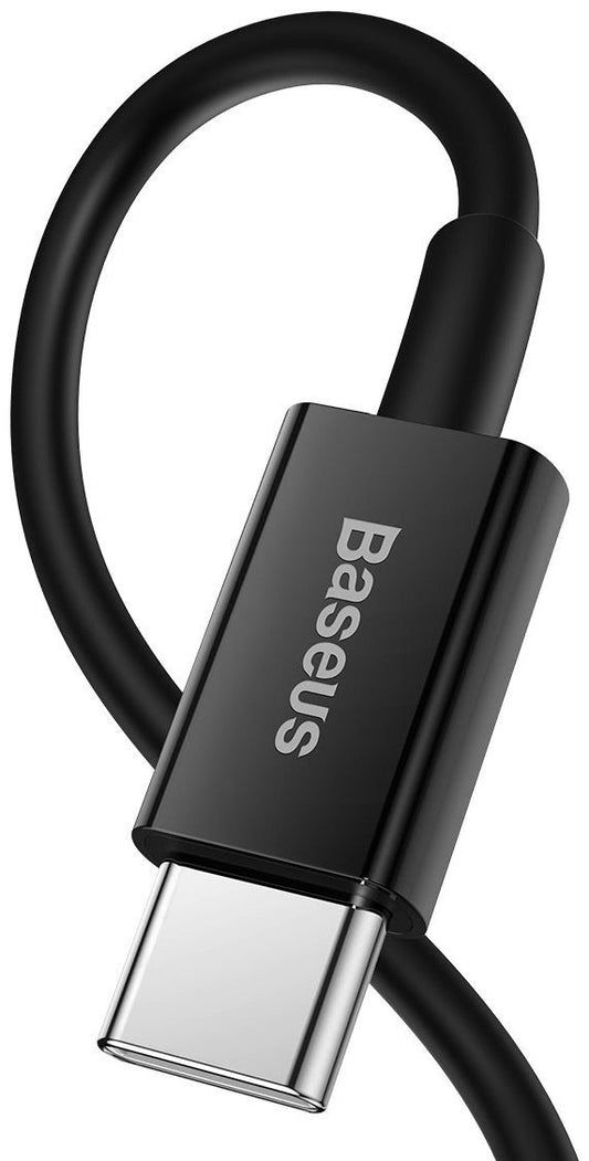 Daten- und Ladekabel USB-C - Lightning Baseus Superior Series, 20W, 2m, Schwarz CATLYS-C01
