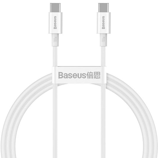 USB-C Daten- und Ladekabel - USB-C Baseus Superior Series, 100W, 1m, Weiß CATYS-B02