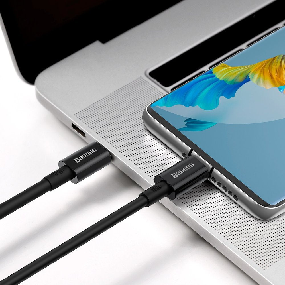 USB-C Daten- und Ladekabel - USB-C Baseus Superior Series, 100W, 2m, Schwarz CATYS-C01