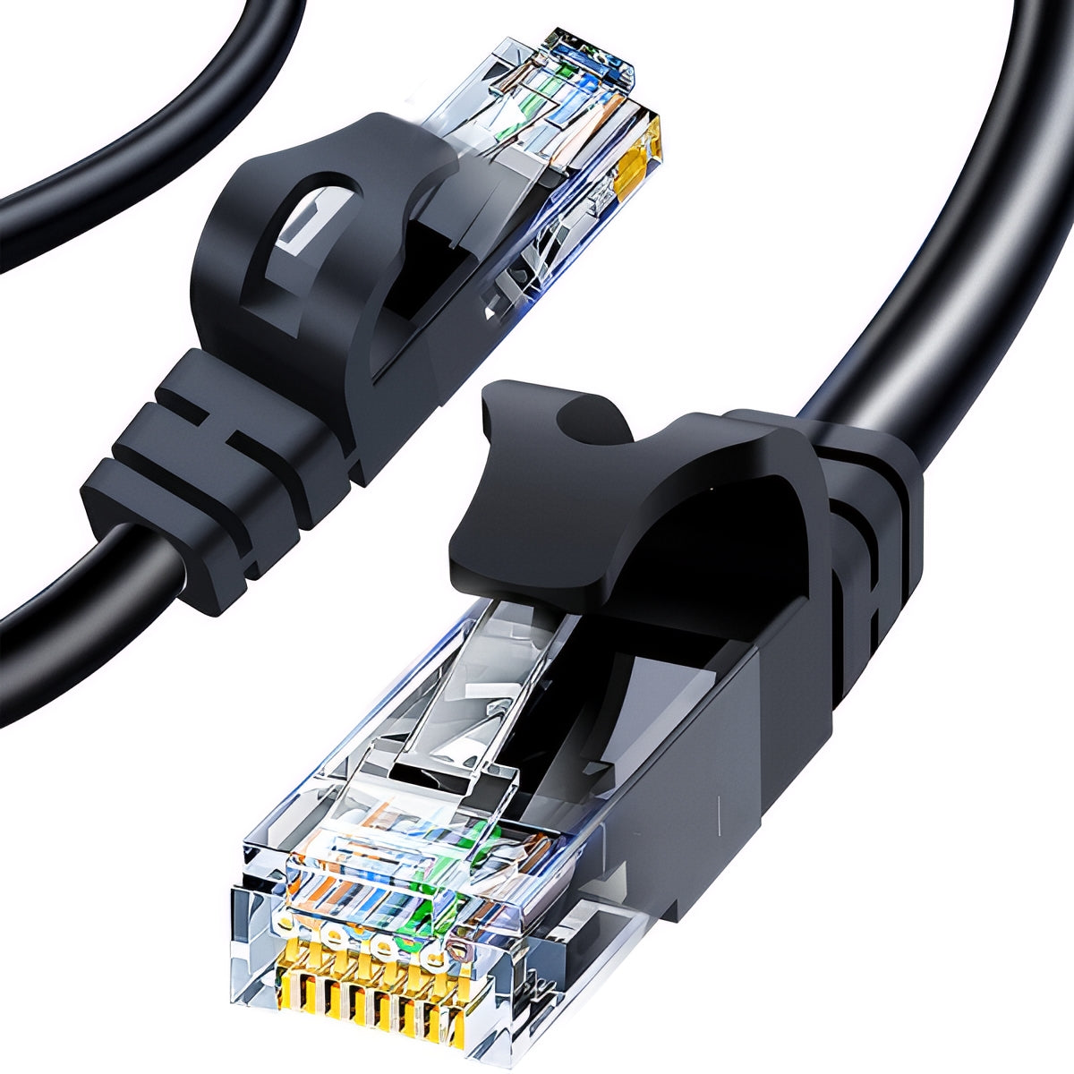 Netzwerkkabel XO Design GB007, UTP, Cat6, 1m, Schwarz
