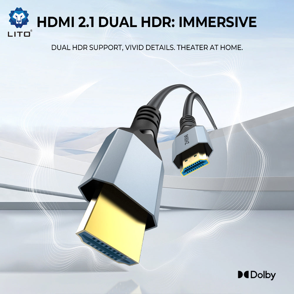 Lito HD119 Videokabel, HDMI - HDMI, 8K, 1,8 m, Schwarz