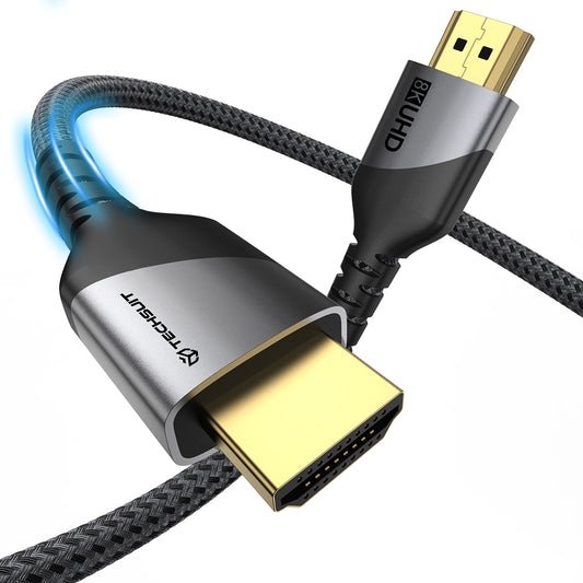 Techsuit NexusVision Pro CX3 Videokabel, HDMI - HDMI, 8K, 2m, Grau