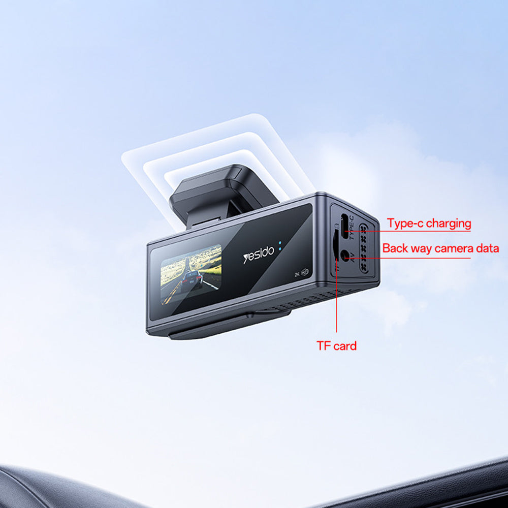Auto Kamera Yesido KM22, 1080P, Wi-Fi, Schwarz