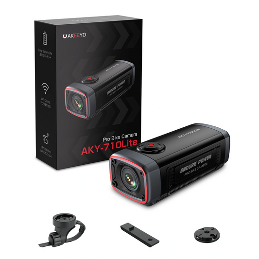 Akeeyo 710 Lite Sportkamera für Fahrrad / Motorrad, 2K, Wi-Fi, Schwarz
