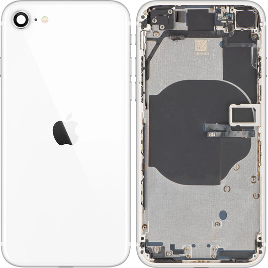 Batterieabdeckung Apple iPhone SE (2022), mit Mittelgehäuse, Weiß (Starlight), Swap