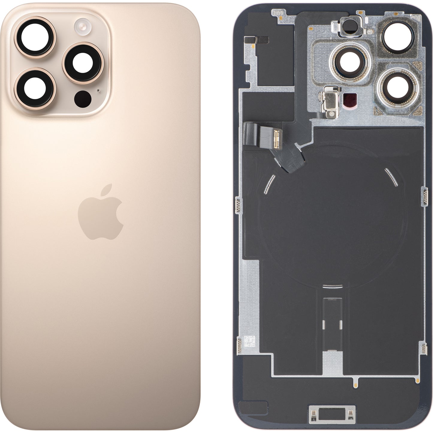 Batteriedeckel Apple iPhone 16 Pro Max, Gold (Desert Titanium), Premium Swap