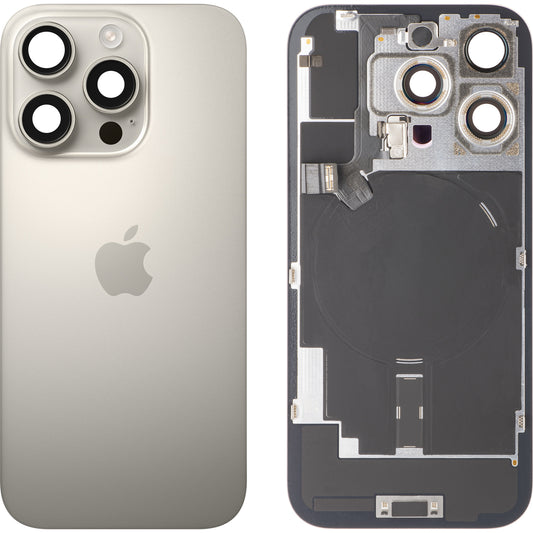 Akkuabdeckung Apple iPhone 16 Pro, Beige (Natural Titanium), Swap