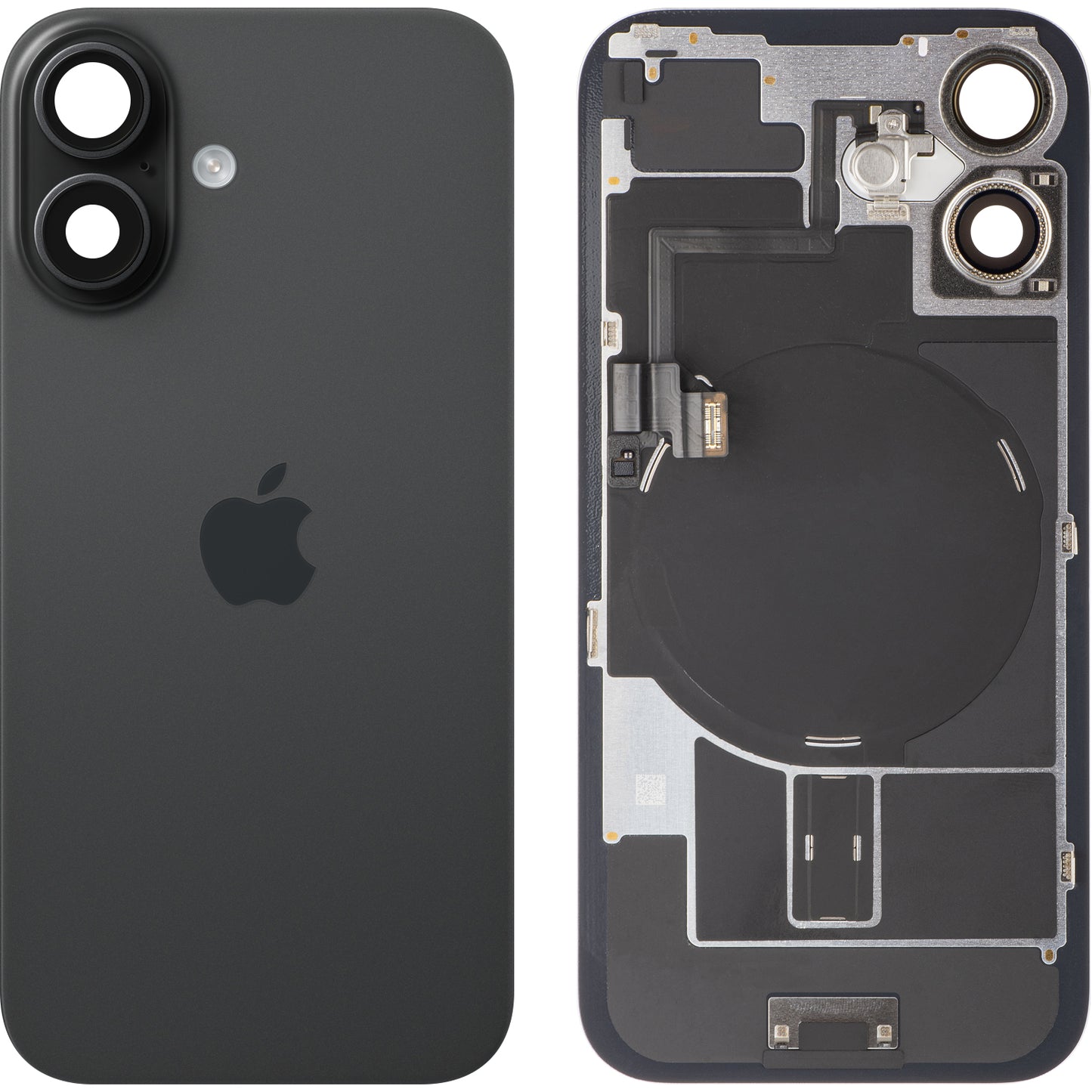 Akkuabdeckung Apple iPhone 16, Schwarz, Premium Swap