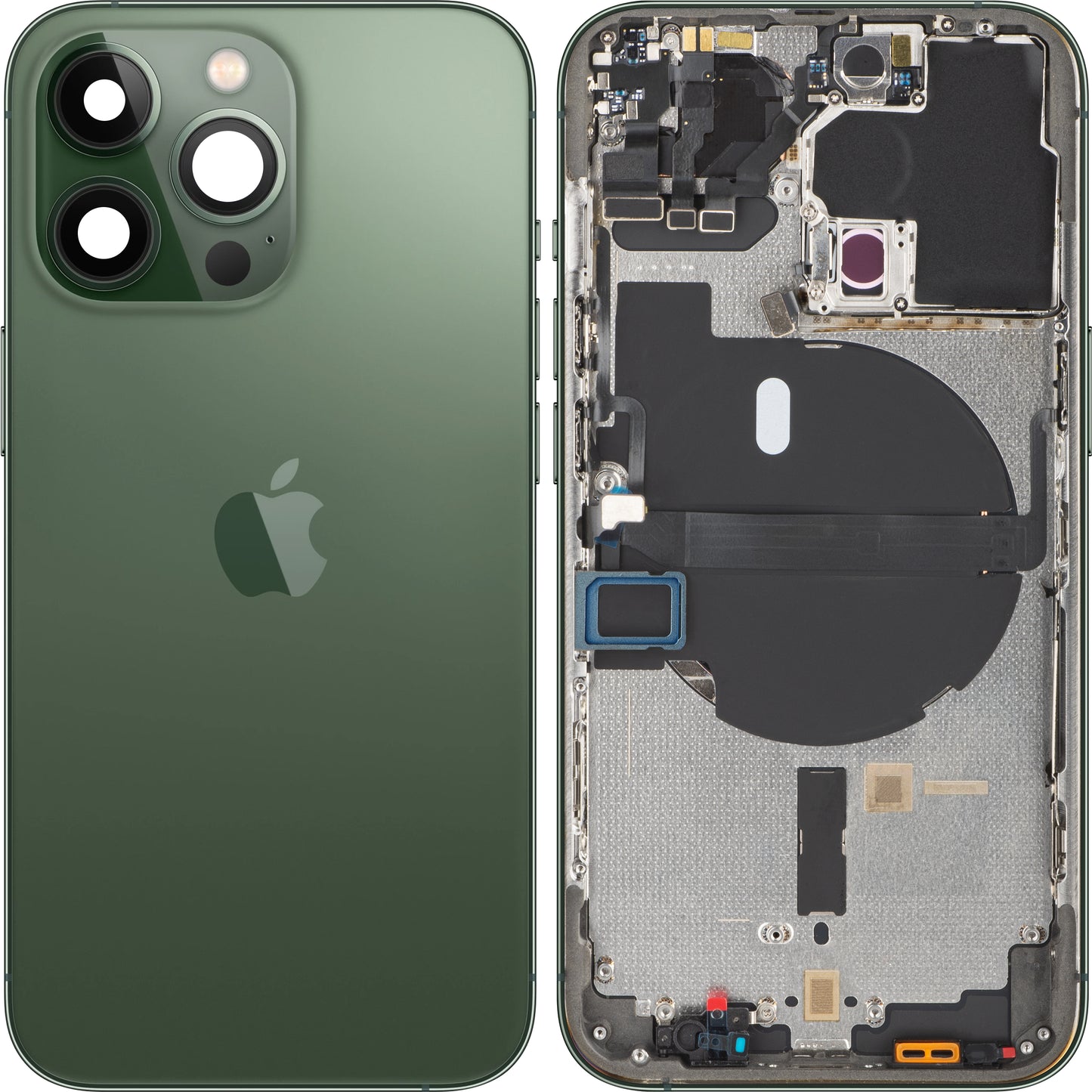 Akkuabdeckung Apple iPhone 13 Pro, mit Mittelgehäuse, Grün (Alpine Green), Swap