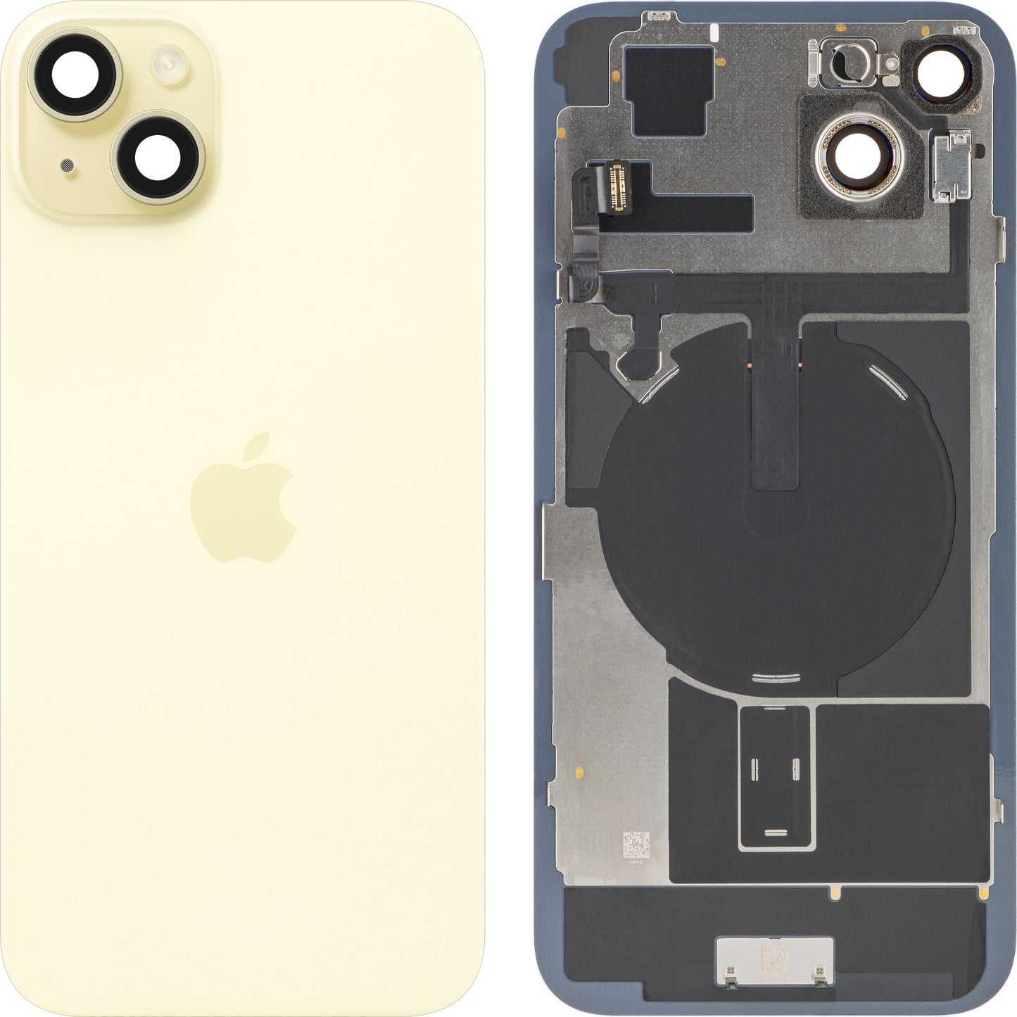 Akkuabdeckung Apple iPhone 15 Plus, Gelb, Swap Premium