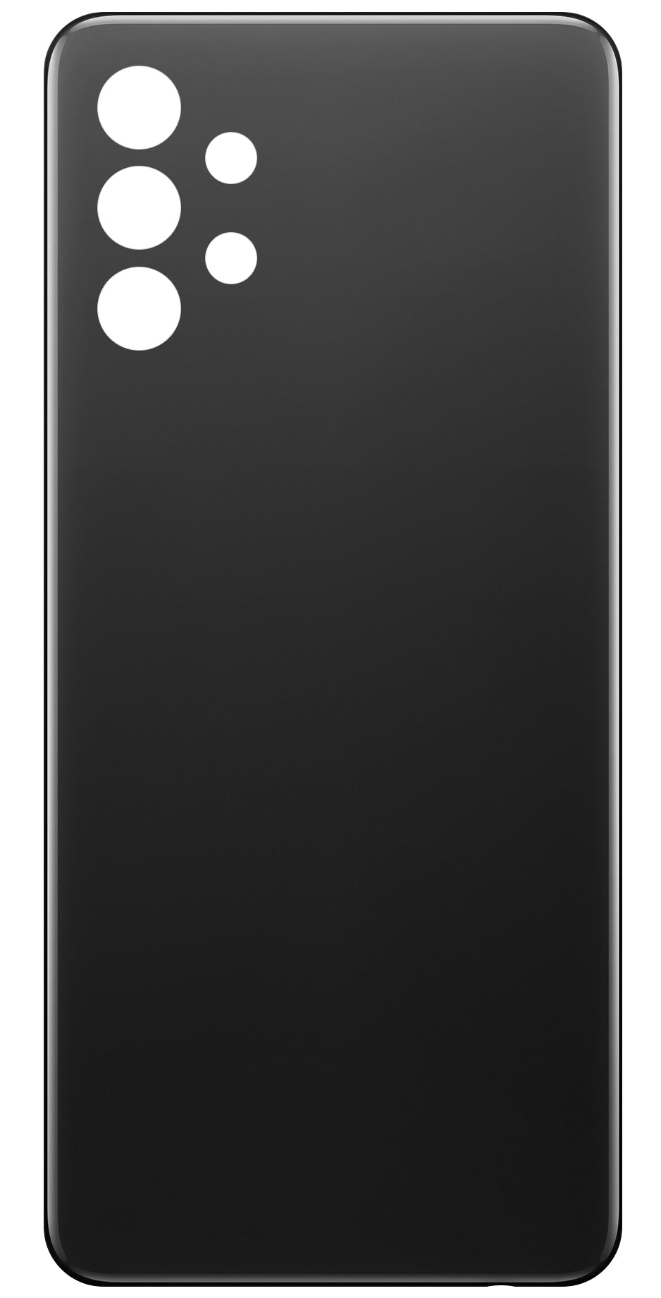 Akkuabdeckung kompatibel mit Samsung Galaxy A32 A325, Schwarz