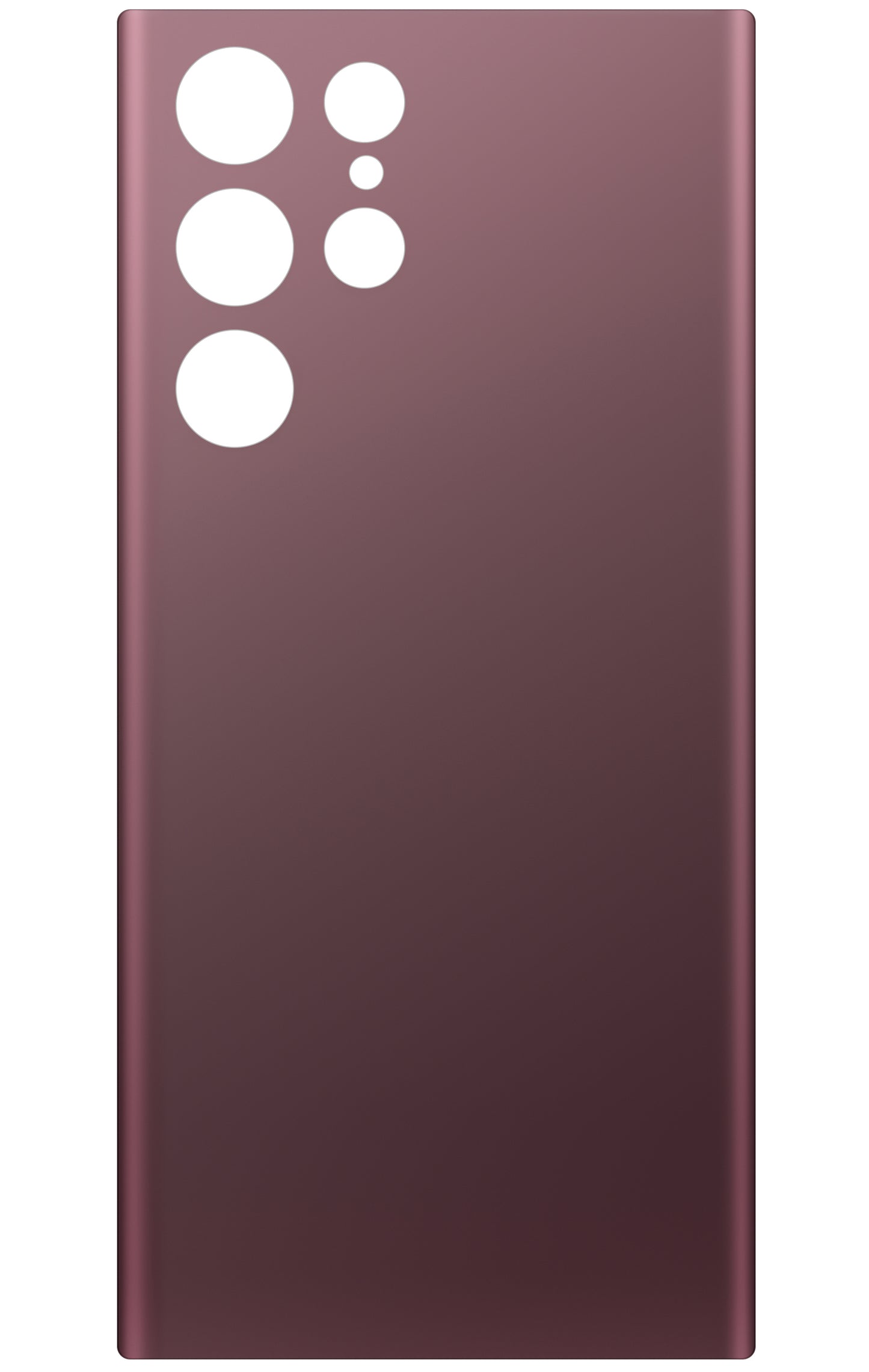 Akkudeckel kompatibel mit Samsung Galaxy S22 Ultra 5G S908, Weinrot