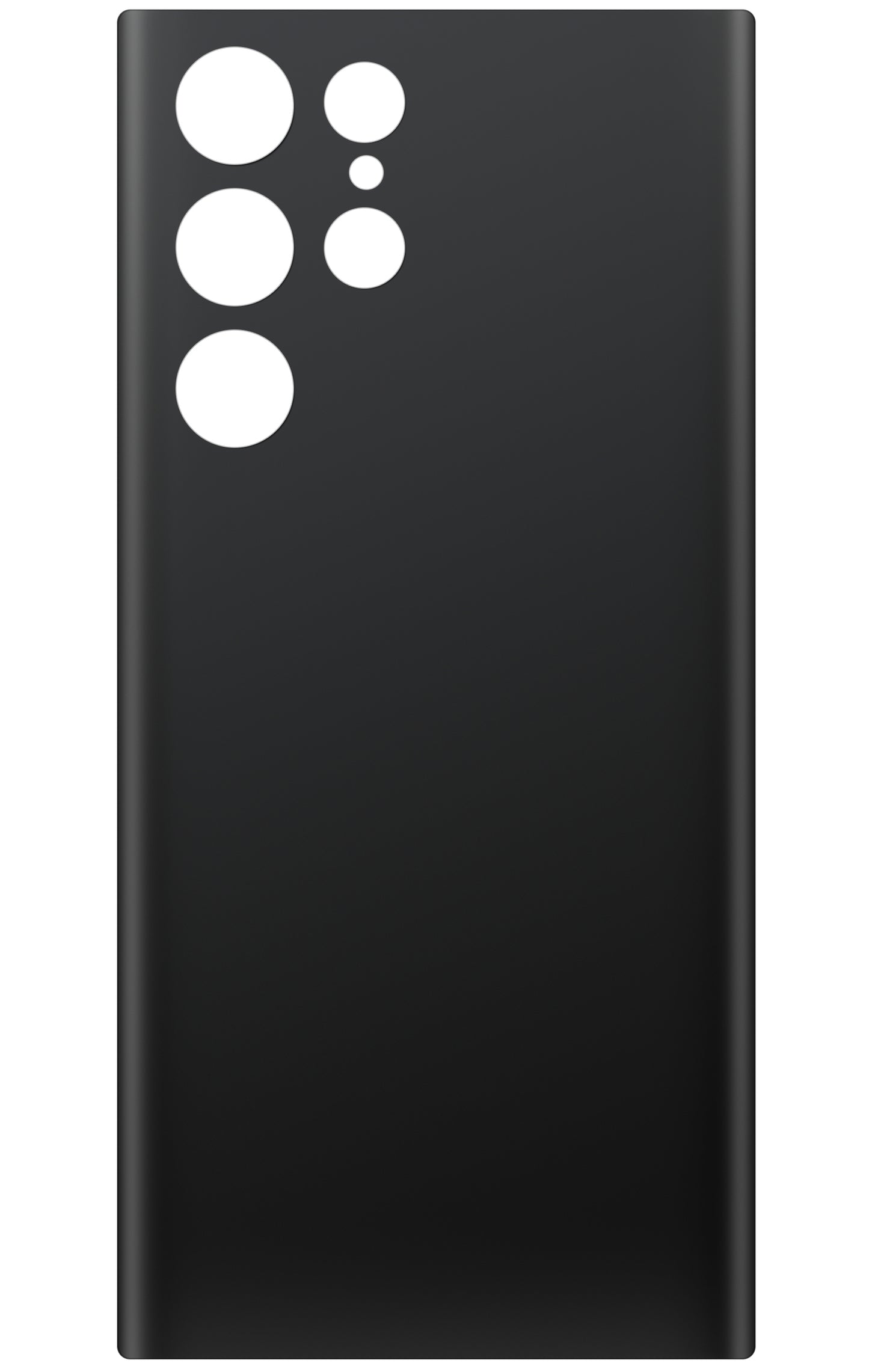 Batteriedeckel kompatibel mit Samsung Galaxy S22 Ultra 5G S908, Schwarz