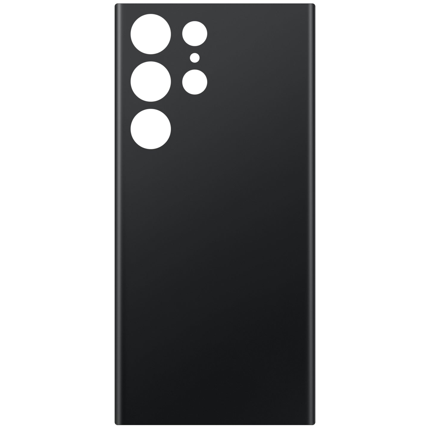 Batteriedeckel kompatibel mit Samsung Galaxy S23 Ultra S918, Schwarz