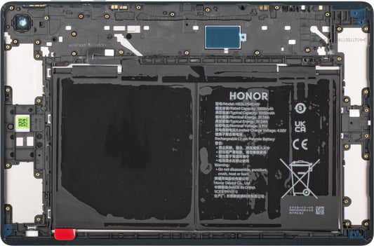 Battery Cover with Battery Honor Pad X8b, LTE Version, Gray (Space Gray), Service Pack 0235ASTW