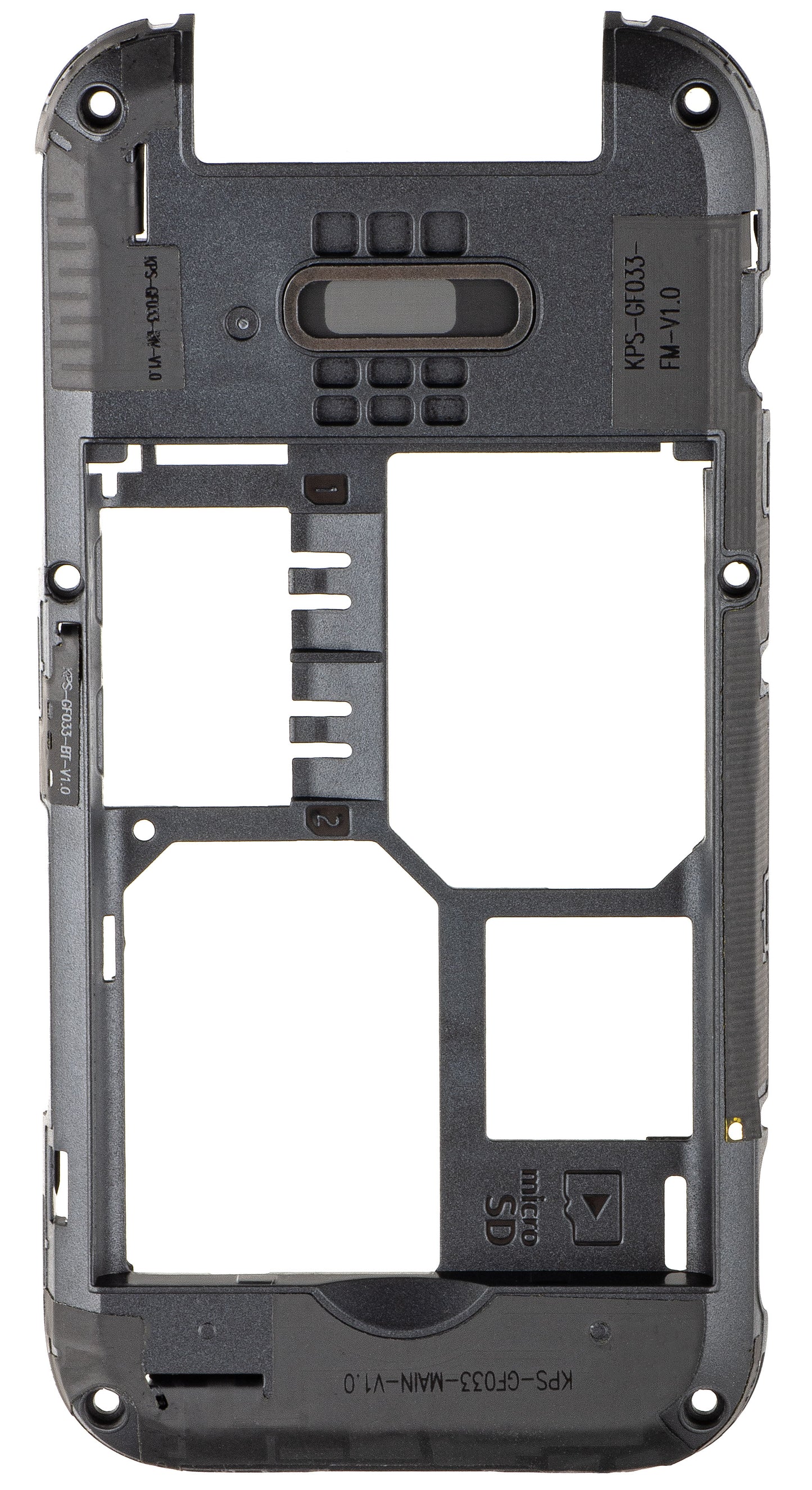 D Shell Cover für HMD 2660 Flip, Schwarz