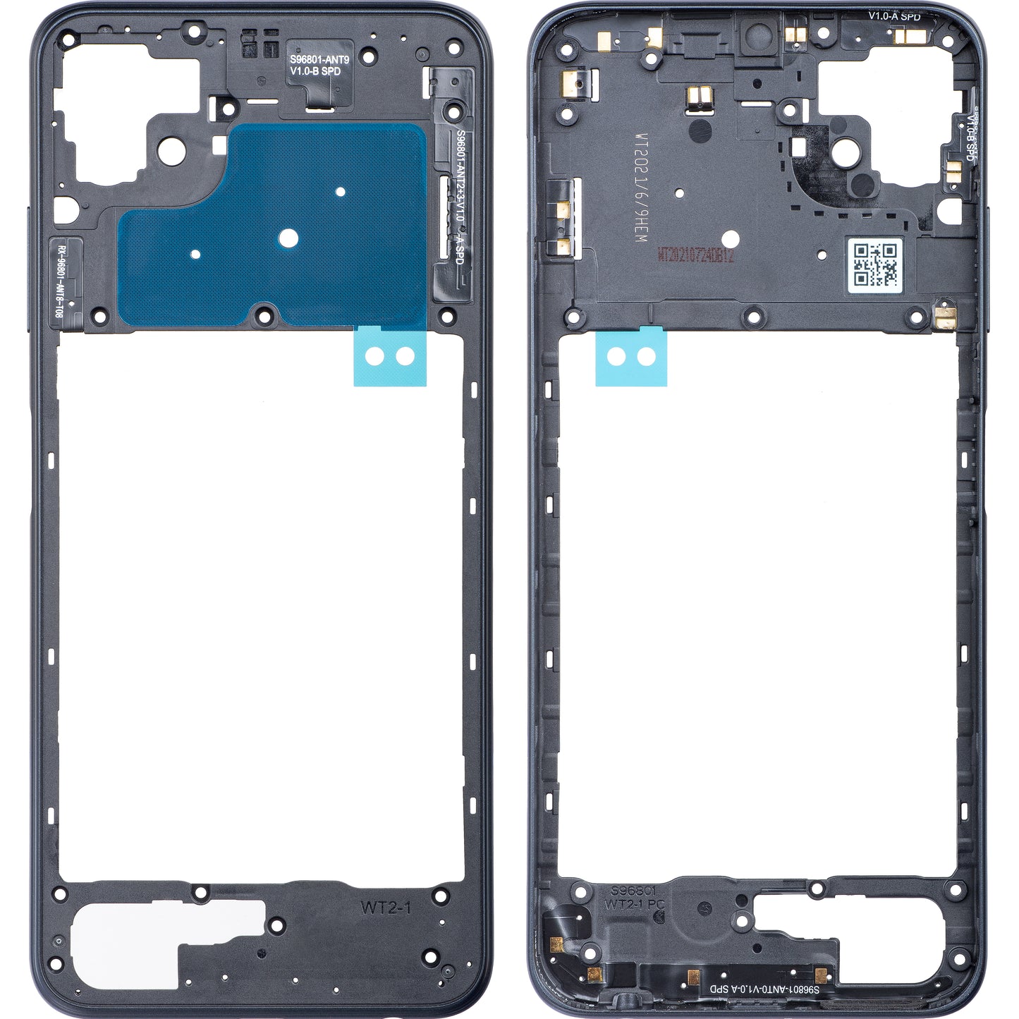 Mittelrahmen für Samsung Galaxy A22 5G A226 | Schwarz | Original