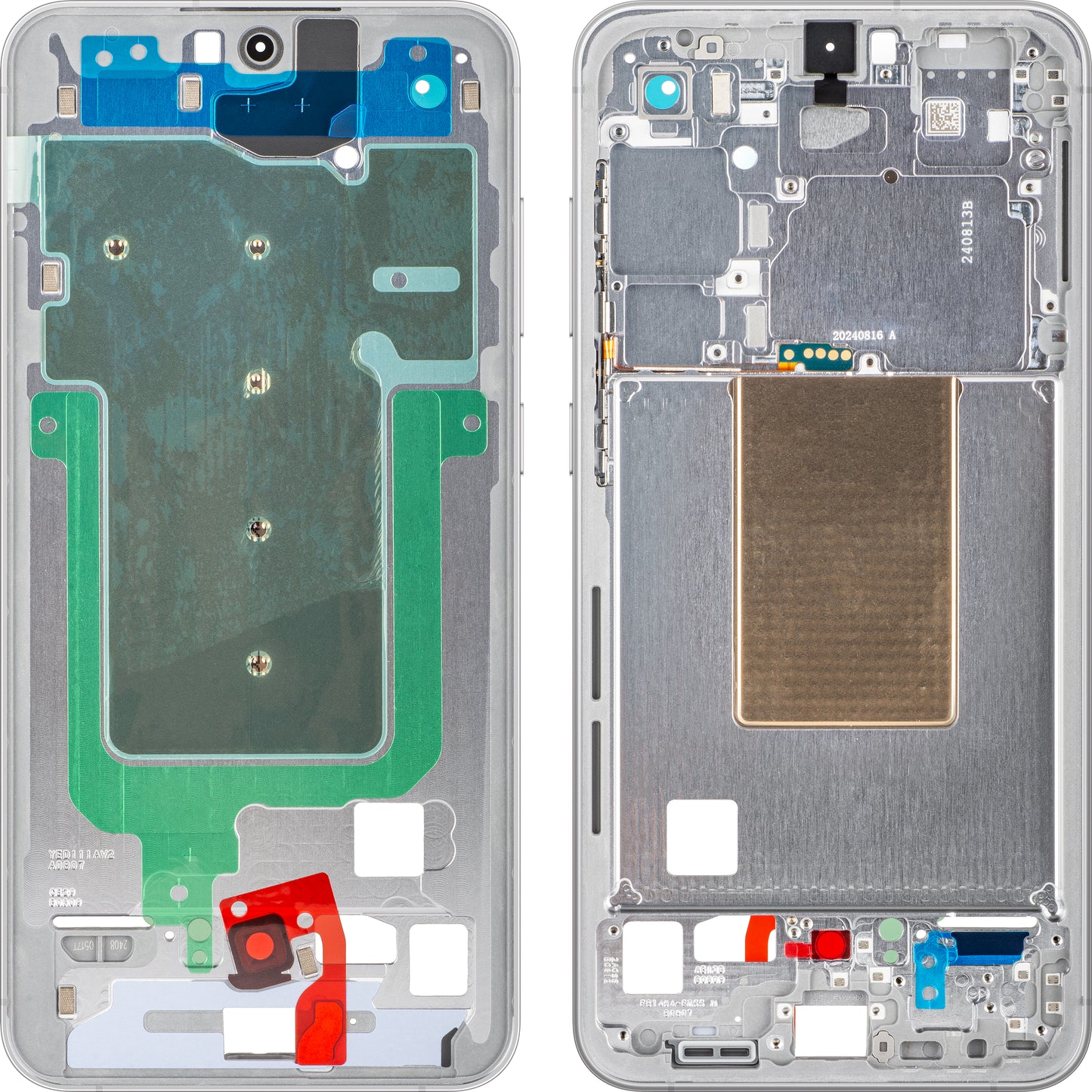 Mittelgehäuse Samsung Galaxy S24 FE S721, Silber, Service Pack GH82-35851B