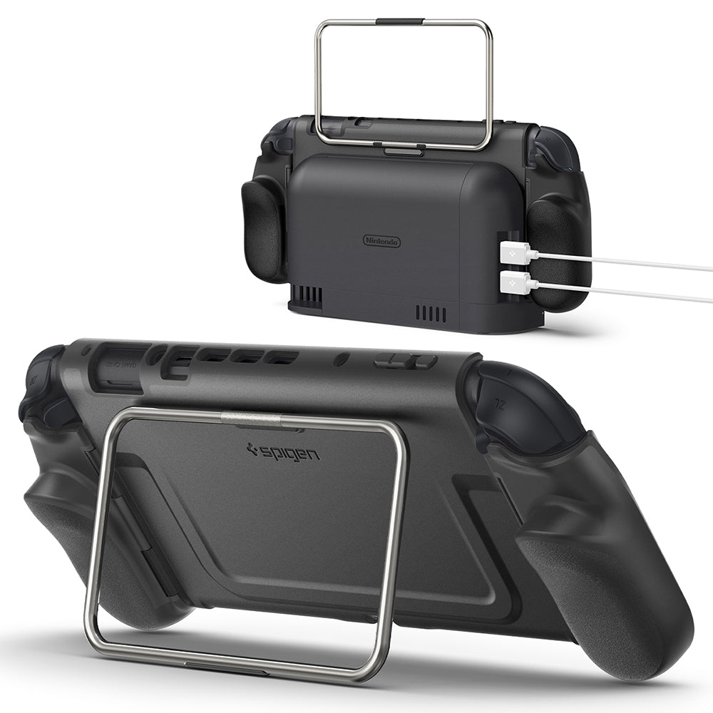 Spigen Dual Grip Pro Schutzhülle für Nintendo Switch 2 Konsole, Schwarz ACS10196