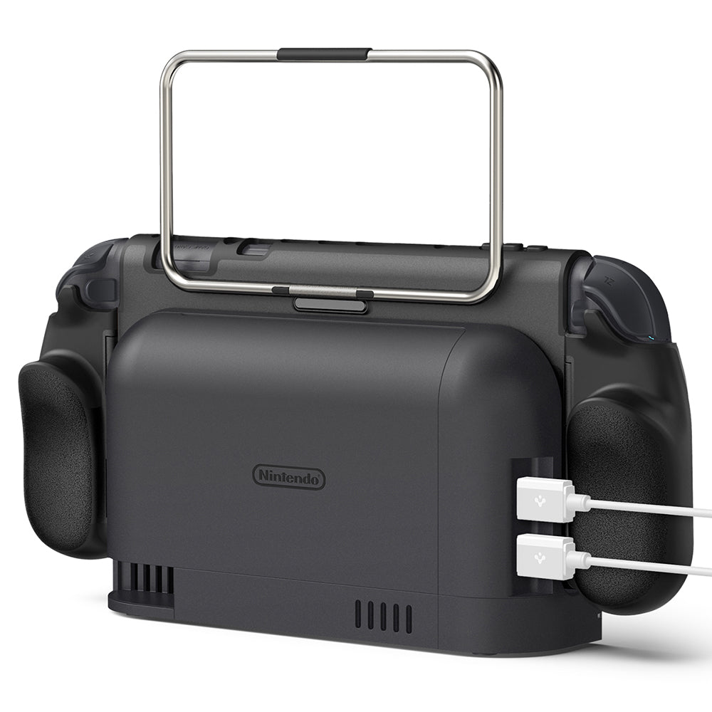 Spigen Dual Grip Pro Schutzhülle für Nintendo Switch 2 Konsole, Schwarz ACS10196