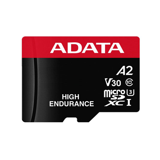 Speicherkarte microSDXC Adata High Endurance, 64Gb, Klasse 10 / UHS-1 U3, mit Adapter AUSDX64GUI3V30SHA2-RA1