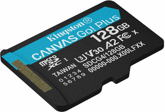 Speicherkarte microSDXC Kingston Canvas Go Plus Android A2, 128Gb, Klasse 10 / UHS-1 U3 SDCG4/128GBSP