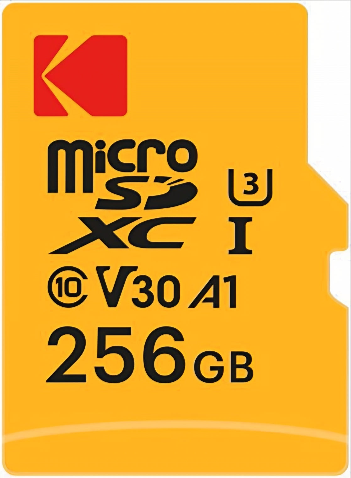 microSDXC Speicherkarte Kodak Ultra Performance, 256GB, Klasse 10 / UHS-1 U3, mit Adapter EKMSDM256GXC10HPRK