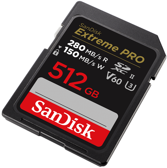 SDXC Speicherkarte SanDisk Extreme Pro, 512GB, Klasse 10 / UHS-2 U3 SDSDXEP-512G-GN4IN