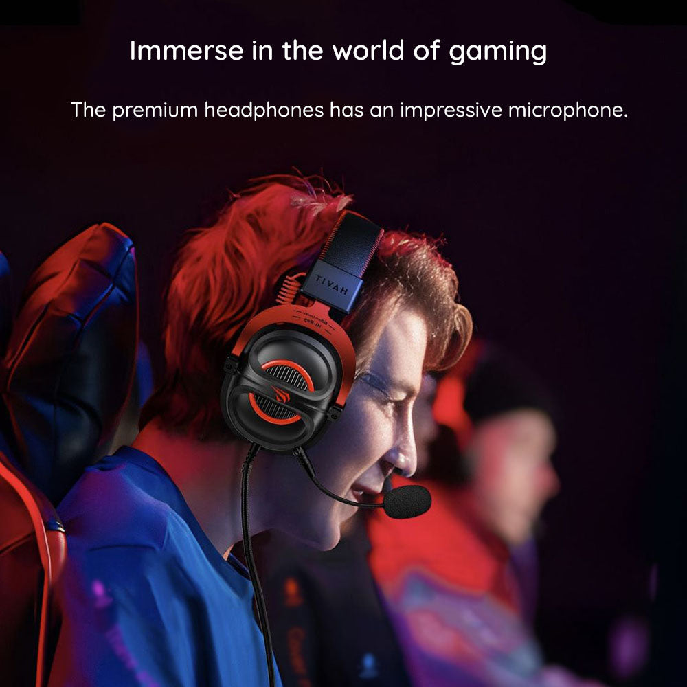 HAVIT H2002E Pro 3.5mm Gaming Headphones, 2m, Black