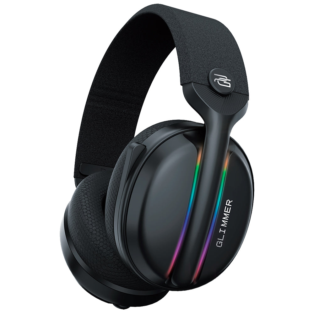 Gaming-Kopfhörer Wireless Proove Glimmer, RGB, BT / Wi-Fi / Kabelgebunden, Schwarz Lila WHGL00022016