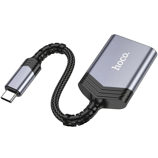 Lightning Card Reader HOCO UA25, SD - microSD, Grau
