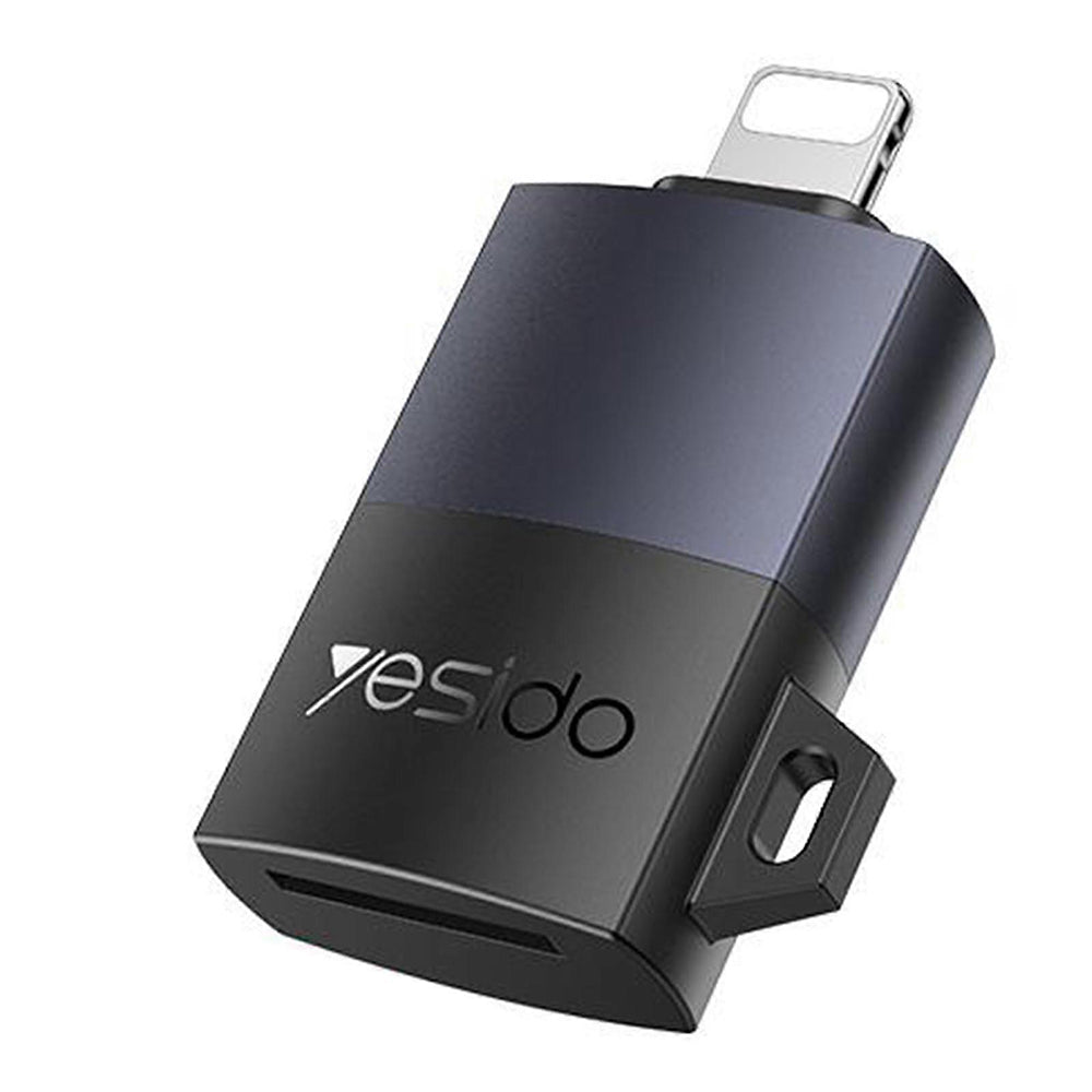 Lightning-Kartenleser Yesido GS38, microSD, Grau, Wiederverpackt