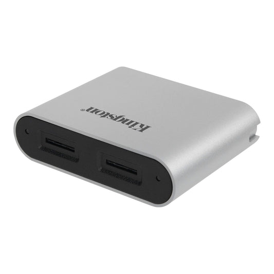 Kingston Workflow USB 3.2 Kartenleser, Dual microSD, Grau WFS-SDC